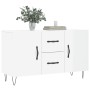 Hochglanzweißes Sideboard aus Holzwerkstoff, 100 x 36 x 60 cm von vidaXL, Sideboards - Ref: Foro24-828166, Preis: 90,39 €, Ra...