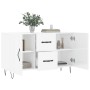 Hochglanzweißes Sideboard aus Holzwerkstoff, 100 x 36 x 60 cm von vidaXL, Sideboards - Ref: Foro24-828166, Preis: 90,99 €, Ra...