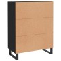 Aparador de madera de ingeniería negro 69,5x34x90 cm de vidaXL, Aparadores - Ref: Foro24-828069, Precio: 103,29 €, Descuento: %