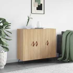 Sonoma Oak Engineered Wood Sideboard 90x34x80 cm by vidaXL, Sideboards - Ref: Foro24-828079, Price: 87,83 €, Discount: %