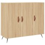 Aparador de madera de ingeniería roble Sonoma 90x34x80 cm de vidaXL, Aparadores - Ref: Foro24-828079, Precio: 87,83 €, Descue...