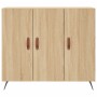 Aparador de madera de ingeniería roble Sonoma 90x34x80 cm de vidaXL, Aparadores - Ref: Foro24-828079, Precio: 87,83 €, Descue...