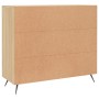 Aparador de madera de ingeniería roble Sonoma 90x34x80 cm de vidaXL, Aparadores - Ref: Foro24-828079, Precio: 87,83 €, Descue...