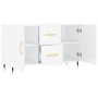 Glossy white engineered wood sideboard 100x36x60 cm by vidaXL, Sideboards - Ref: Foro24-828150, Price: 122,39 €, Discount: %