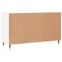 Aparador de madera de ingeniería blanco brillante 100x36x60 cm de vidaXL, Aparadores - Ref: Foro24-828150, Precio: 122,26 €, ...