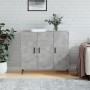 Concrete gray engineered wood sideboard 90x34x80 cm by vidaXL, Sideboards - Ref: Foro24-828128, Price: 82,06 €, Discount: %