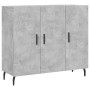 Concrete gray engineered wood sideboard 90x34x80 cm by vidaXL, Sideboards - Ref: Foro24-828128, Price: 82,06 €, Discount: %