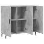 Aparador de madera de ingeniería gris hormigón 90x34x80 cm de vidaXL, Aparadores - Ref: Foro24-828128, Precio: 82,06 €, Descu...