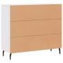 Aparador de madera de ingeniería blanco 90x34x80 cm de vidaXL, Aparadores - Ref: Foro24-828124, Precio: 105,89 €, Descuento: %