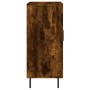 Aparador de madera de ingeniería roble ahumado 90x34x80 cm de vidaXL, Aparadores - Ref: Foro24-828129, Precio: 88,03 €, Descu...