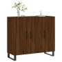 Oak brown engineered wood sideboard 90x34x80 cm by vidaXL, Sideboards - Ref: Foro24-828139, Price: 93,85 €, Discount: %