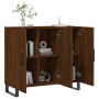 Oak brown engineered wood sideboard 90x34x80 cm by vidaXL, Sideboards - Ref: Foro24-828139, Price: 93,85 €, Discount: %