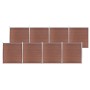 Brown WPC garden fence 1391x186 cm by vidaXL, fence panels - Ref: Foro24-3053213, Price: 2,00 €, Discount: %