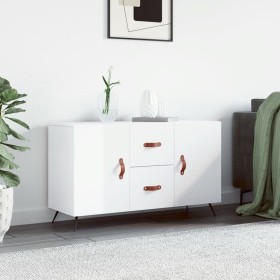 Glossy white engineered wood sideboard 100x36x60 cm by vidaXL, Sideboards - Ref: Foro24-828142, Price: 87,99 €, Discount: %