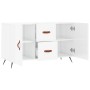 Glossy white engineered wood sideboard 100x36x60 cm by vidaXL, Sideboards - Ref: Foro24-828142, Price: 87,22 €, Discount: %