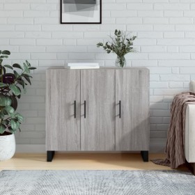 Sonoma gray engineered wood sideboard 90x34x80 cm by vidaXL, Sideboards - Ref: Foro24-828138, Price: 89,99 €, Discount: %