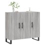 Aparador de madera de ingeniería gris Sonoma 90x34x80 cm de vidaXL, Aparadores - Ref: Foro24-828138, Precio: 89,27 €, Descuen...