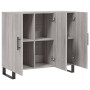 Aparador de madera de ingeniería gris Sonoma 90x34x80 cm de vidaXL, Aparadores - Ref: Foro24-828138, Precio: 89,27 €, Descuen...