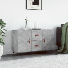 Concrete gray engineered wood sideboard 100x36x60 cm by vidaXL, Sideboards - Ref: Foro24-828144, Price: 82,99 €, Discount: %