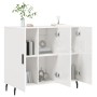 Glossy white engineered wood sideboard 90x34x80 cm by vidaXL, Sideboards - Ref: Foro24-828126, Price: 88,57 €, Discount: %