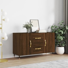 Engineered wood sideboard in brown oak 100x36x60 cm by vidaXL, Sideboards - Ref: Foro24-828155, Price: 118,24 €, Discount: %