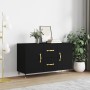 Black engineered wood sideboard 100x36x60 cm by vidaXL, Sideboards - Ref: Foro24-828149, Price: 91,83 €, Discount: %