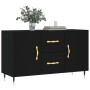 Black engineered wood sideboard 100x36x60 cm by vidaXL, Sideboards - Ref: Foro24-828149, Price: 91,83 €, Discount: %