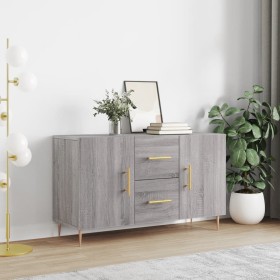 Engineered wood sideboard in Sonoma grey, 100x36x60 cm. by vidaXL, Sideboards - Ref: Foro24-828162, Price: 101,99 €, Discount: %