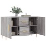 Aparador de madera de ingeniería gris Sonoma 100x36x60 cm de vidaXL, Aparadores - Ref: Foro24-828162, Precio: 101,99 €, Descu...