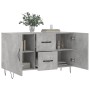 Concrete gray engineered wood sideboard 100x36x60 cm by vidaXL, Sideboards - Ref: Foro24-828168, Price: 87,71 €, Discount: %