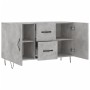 Betongraues Sideboard aus Holzwerkstoff, 100 x 36 x 60 cm von vidaXL, Sideboards - Ref: Foro24-828168, Preis: 87,52 €, Rabatt: %