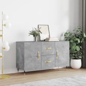 Concrete gray engineered wood sideboard 100x36x60 cm by vidaXL, Sideboards - Ref: Foro24-828152, Price: 116,99 €, Discount: %