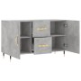 Concrete gray engineered wood sideboard 100x36x60 cm by vidaXL, Sideboards - Ref: Foro24-828152, Price: 116,99 €, Discount: %