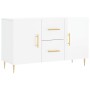 Glossy white engineered wood sideboard 100x36x60 cm by vidaXL, Sideboards - Ref: Foro24-828158, Price: 116,98 €, Discount: %