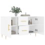 Hochglanzweißes Sideboard aus Holzwerkstoff, 100 x 36 x 60 cm von vidaXL, Sideboards - Ref: Foro24-828158, Preis: 116,98 €, R...