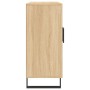 Aparador de madera de ingeniería roble Sonoma 90x34x80 cm de vidaXL, Aparadores - Ref: Foro24-828135, Precio: 97,57 €, Descue...