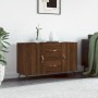 Brown oak engineered wood sideboard 100x36x60 cm by vidaXL, Sideboards - Ref: Foro24-828147, Price: 101,99 €, Discount: %