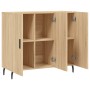 Aparador de madera de ingeniería roble Sonoma 90x34x80 cm de vidaXL, Aparadores - Ref: Foro24-828127, Precio: 80,90 €, Descue...