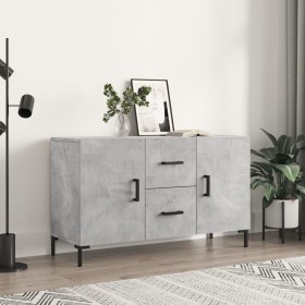 Graues Sideboard aus Holzwerkstoff Beton 100x36x60 cm von vidaXL, Sideboards - Ref: Foro24-828176, Preis: 90,99 €, Rabatt: %