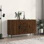 Engineered wood sideboard in brown oak 100x36x60 cm by vidaXL, Sideboards - Ref: Foro24-828195, Price: 113,51 €, Discount: %