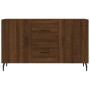 Aparador de madera de ingeniería roble marrón 100x36x60 cm de vidaXL, Aparadores - Ref: Foro24-828195, Precio: 113,51 €, Desc...