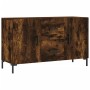 Smoked oak engineered wood sideboard 100x36x60 cm by vidaXL, Sideboards - Ref: Foro24-828177, Price: 87,69 €, Discount: %