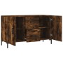 Smoked oak engineered wood sideboard 100x36x60 cm by vidaXL, Sideboards - Ref: Foro24-828177, Price: 87,69 €, Discount: %