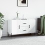 Glossy white engineered wood sideboard 100x36x60 cm by vidaXL, Sideboards - Ref: Foro24-828182, Price: 65,18 €, Discount: %