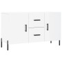 Glossy white engineered wood sideboard 100x36x60 cm by vidaXL, Sideboards - Ref: Foro24-828182, Price: 65,18 €, Discount: %