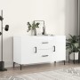 Glänzendes Sideboard aus weißem Holzwerkstoff 100x36x60 cm von vidaXL, Sideboards - Ref: Foro24-828174, Preis: 104,67 €, Raba...