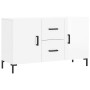 Bright white engineered wood sideboard 100x36x60 cm by vidaXL, Sideboards - Ref: Foro24-828174, Price: 104,67 €, Discount: %