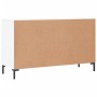 Aparador de madera de ingeniería blanco brillante 100x36x60 cm de vidaXL, Aparadores - Ref: Foro24-828174, Precio: 104,67 €, ...