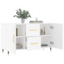 Aparador de madera de ingeniería blanco 100x36x60 cm de vidaXL, Aparadores - Ref: Foro24-828148, Precio: 89,26 €, Descuento: %