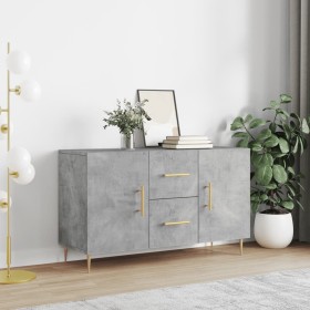 Graues Sideboard aus Holzwerkstoff Beton 100x36x60 cm von vidaXL, Sideboards - Ref: Foro24-828160, Preis: 98,99 €, Rabatt: %